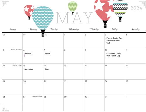 May Fruit & Veg Calendar